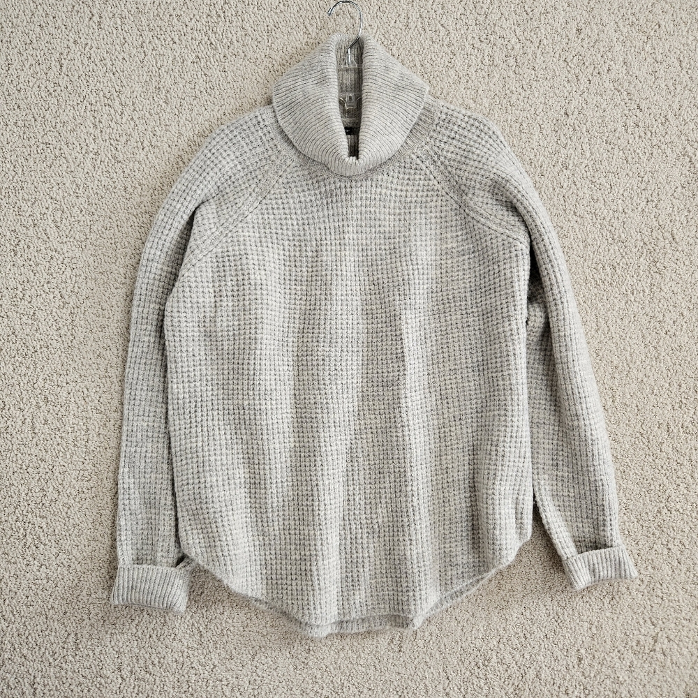 Kuhl Womens Sienna Sweater Gray Knit Cowl Neck Chunky Gorpcore Outdoor XL